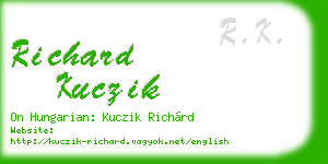 richard kuczik business card